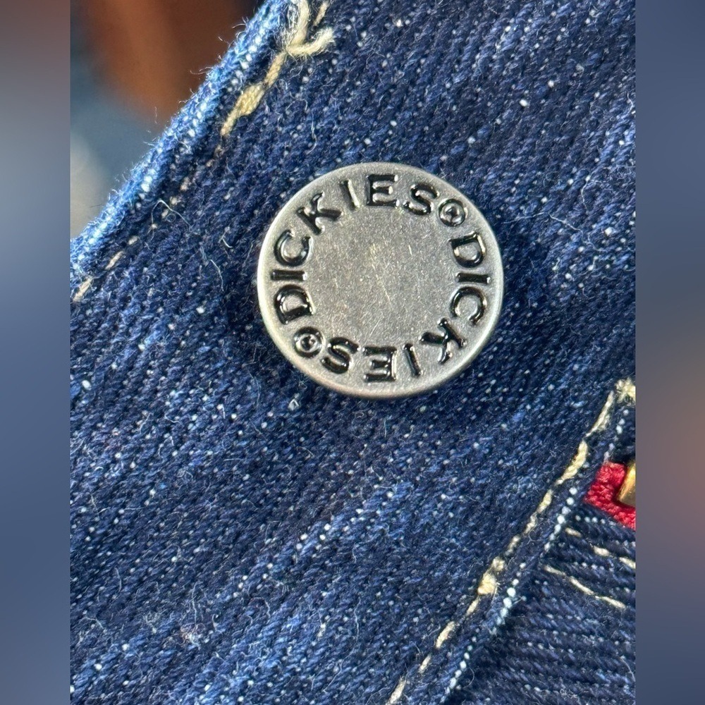 Dickies Style Blue Denim Carpenter Pants with Plaid Interior 4RG‎ - Picture 9 of 10